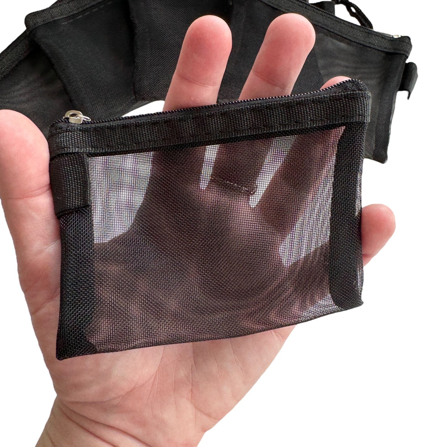 Mesh Zipper Purse