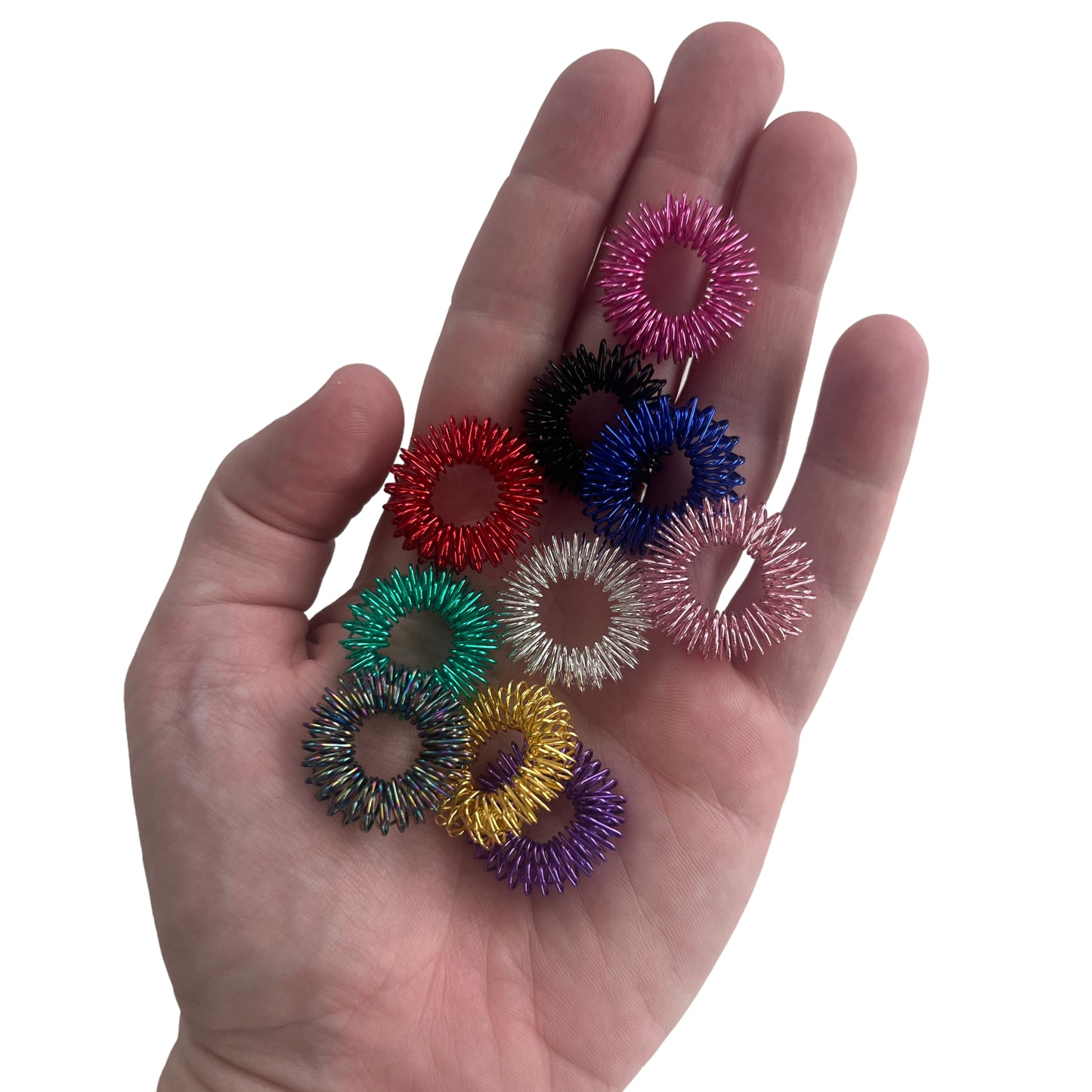 Coloured Acupuncture Pressure and Sensory Relief Ring