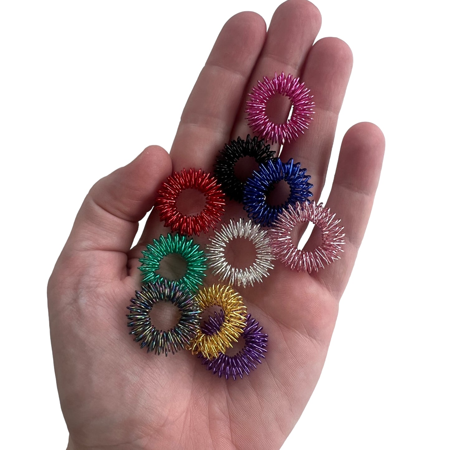 Coloured Acupuncture Pressure and Sensory Relief Ring