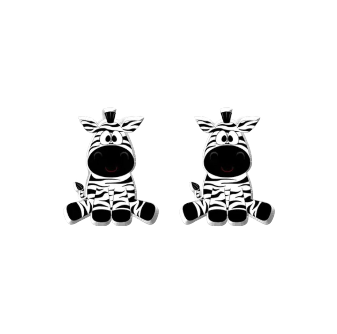 Zebra Stud Earrings - 4 Styles