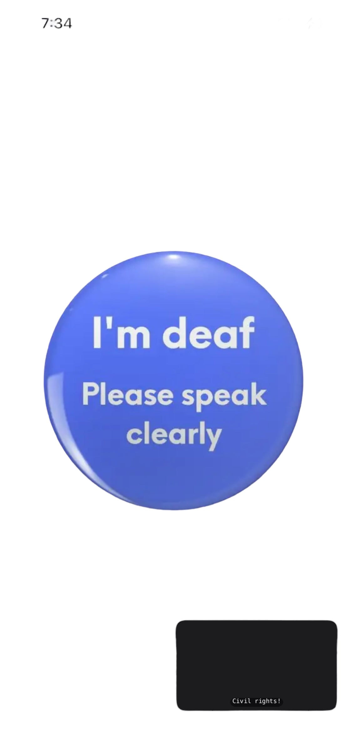 Pin Series — ‘Deaf / Hard of Hearing — Lip Reading’