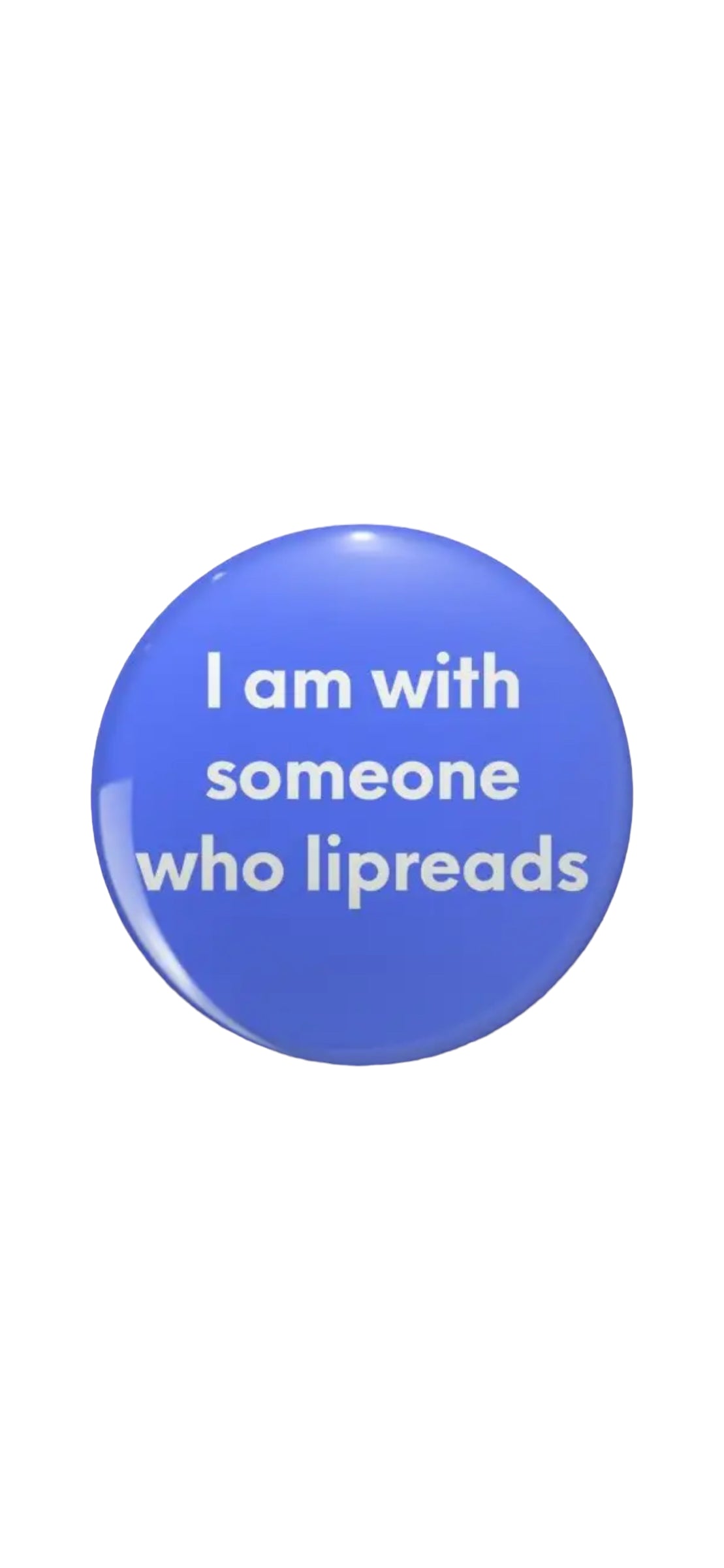 Pin Series — ‘Deaf / Hard of Hearing — Lip Reading’