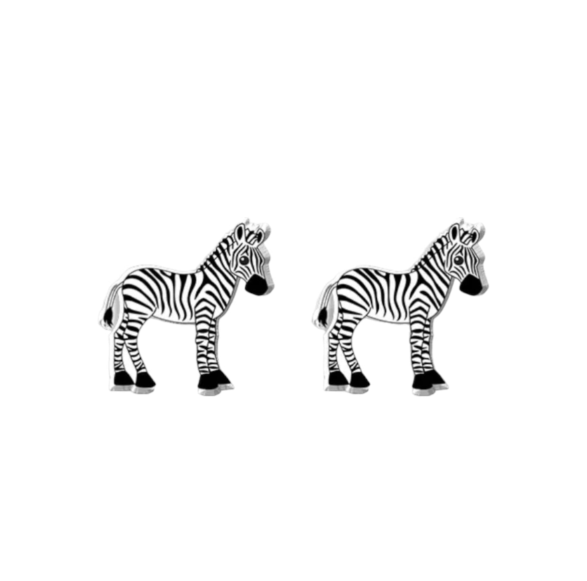 Zebra Stud Earrings - 4 Styles