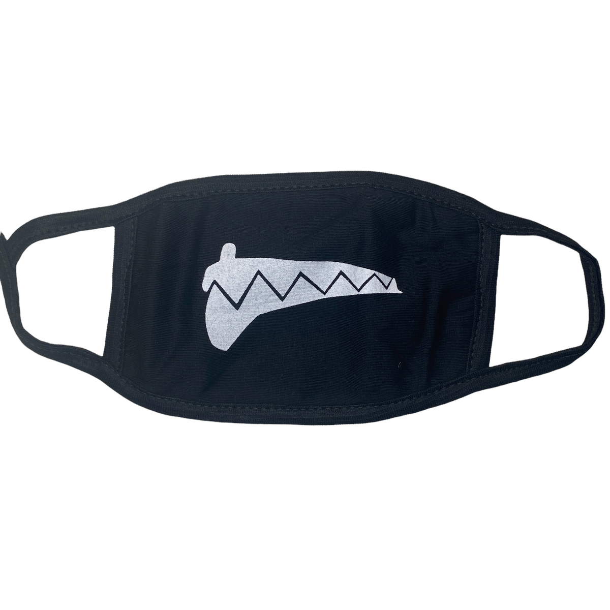 Adult Reusable Fabric Cotton Masks Mask SPIRIT SPARKPLUGS Toothy Side Grin Black/White