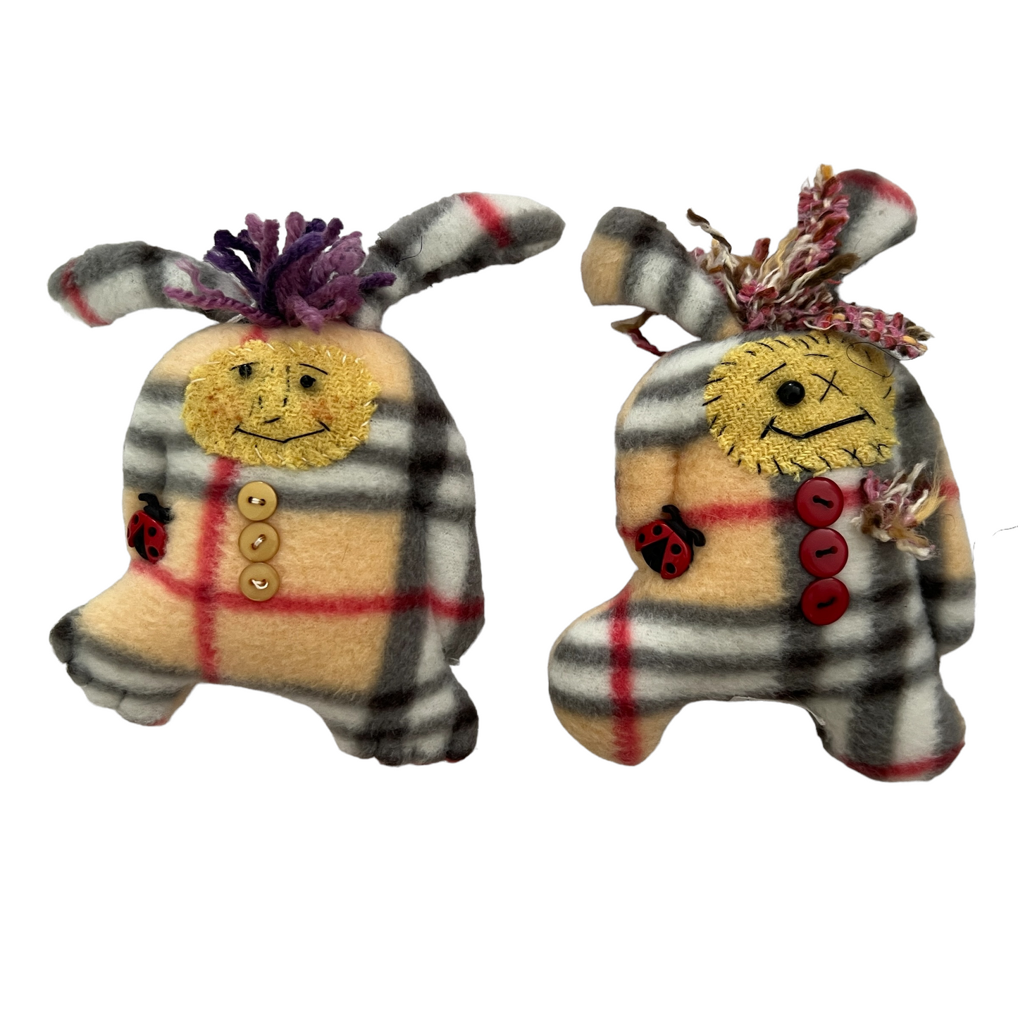 Troll Series, Mini Fleece Troll Splash Quilting Tartan Brothers (set of 2)