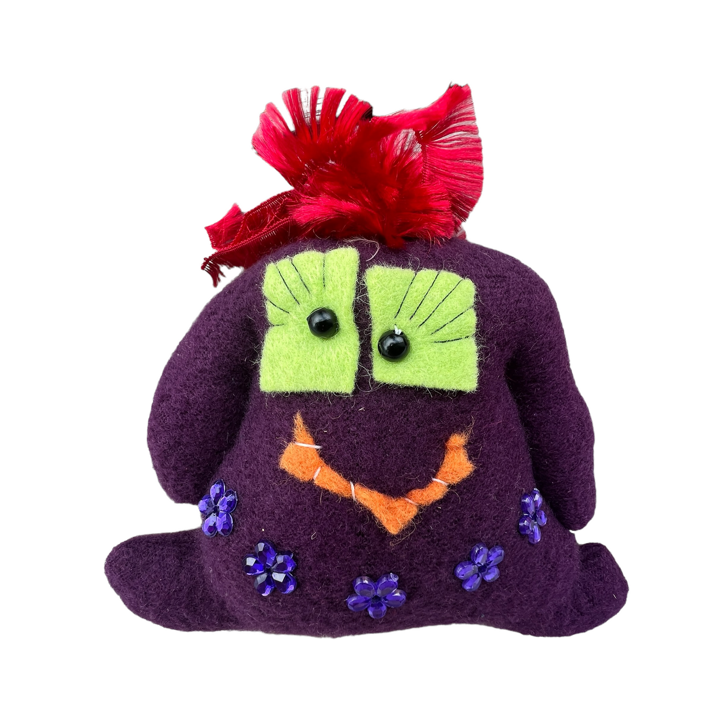 Troll Series, Mini Fleece Troll Splash Quilting Let me flutter my beautiful green eye lids