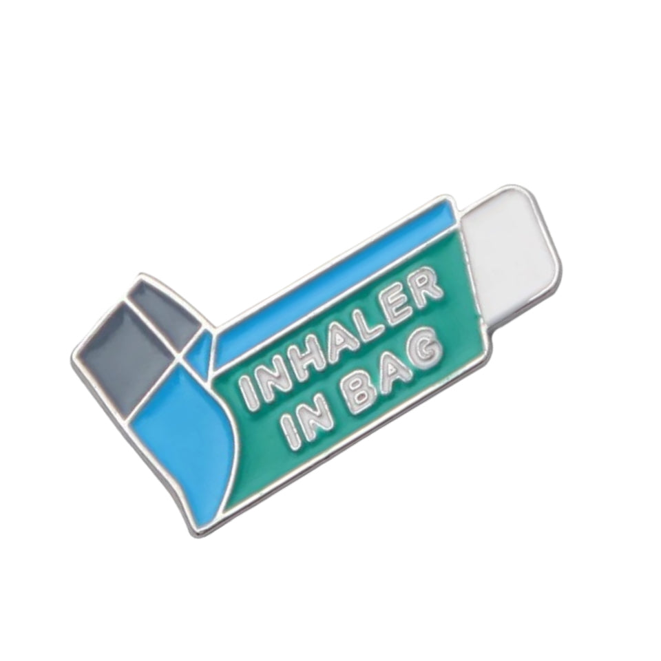Pin — Inhaler in bag