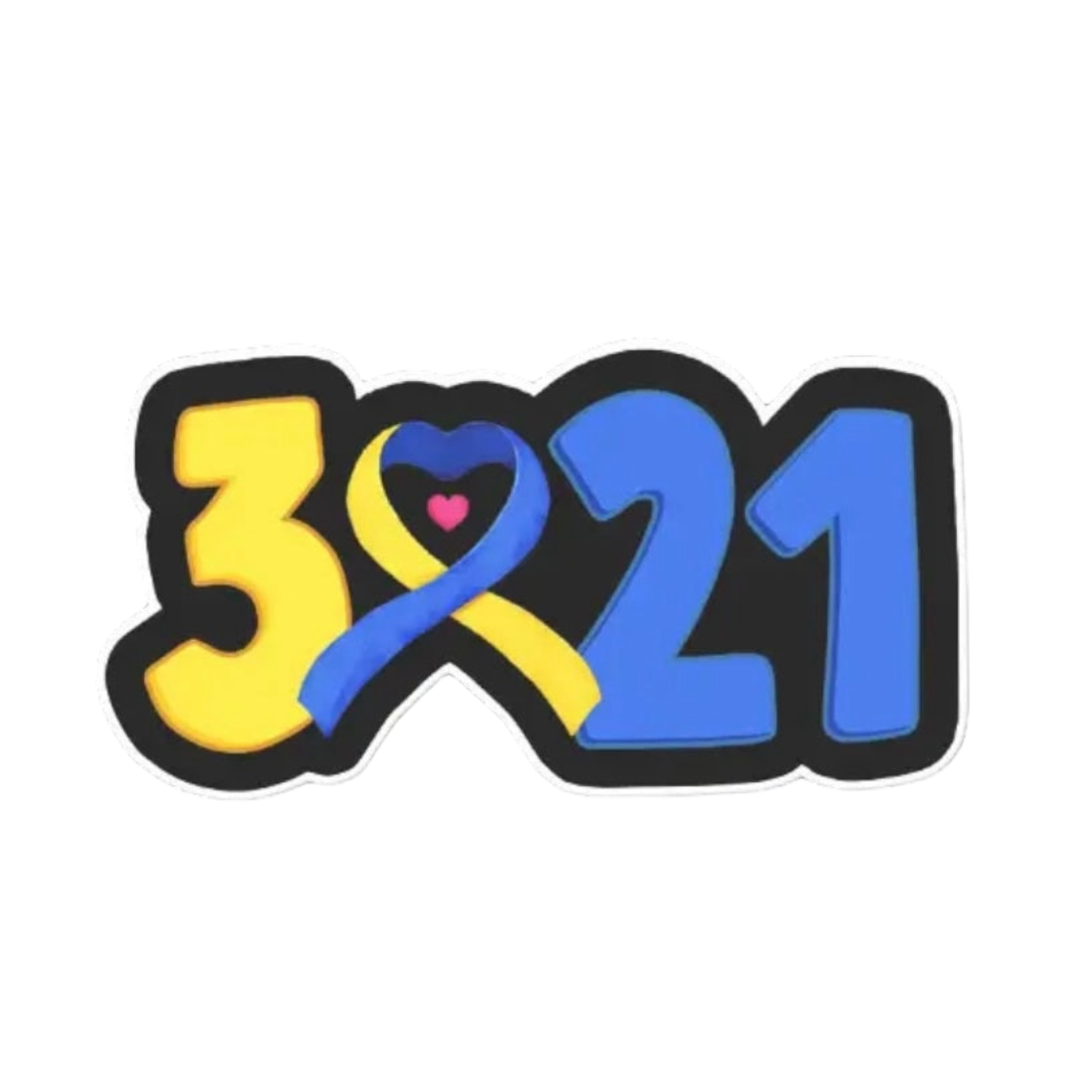 Sticker - 3 & 21 ‘Down Syndrome Day Awareness’