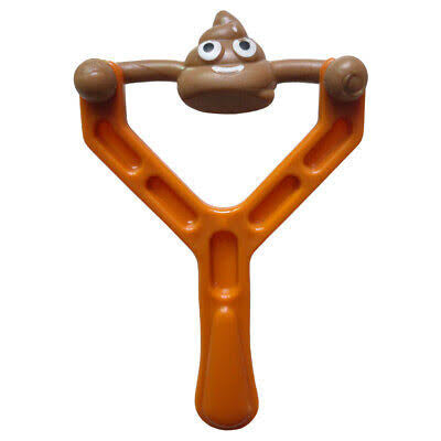 Catapulting Poop Emoji