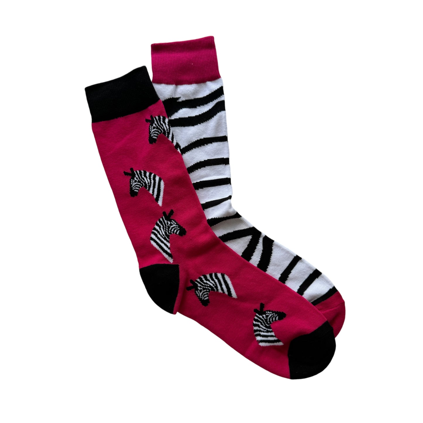 Socks — Hot Pink Zebra