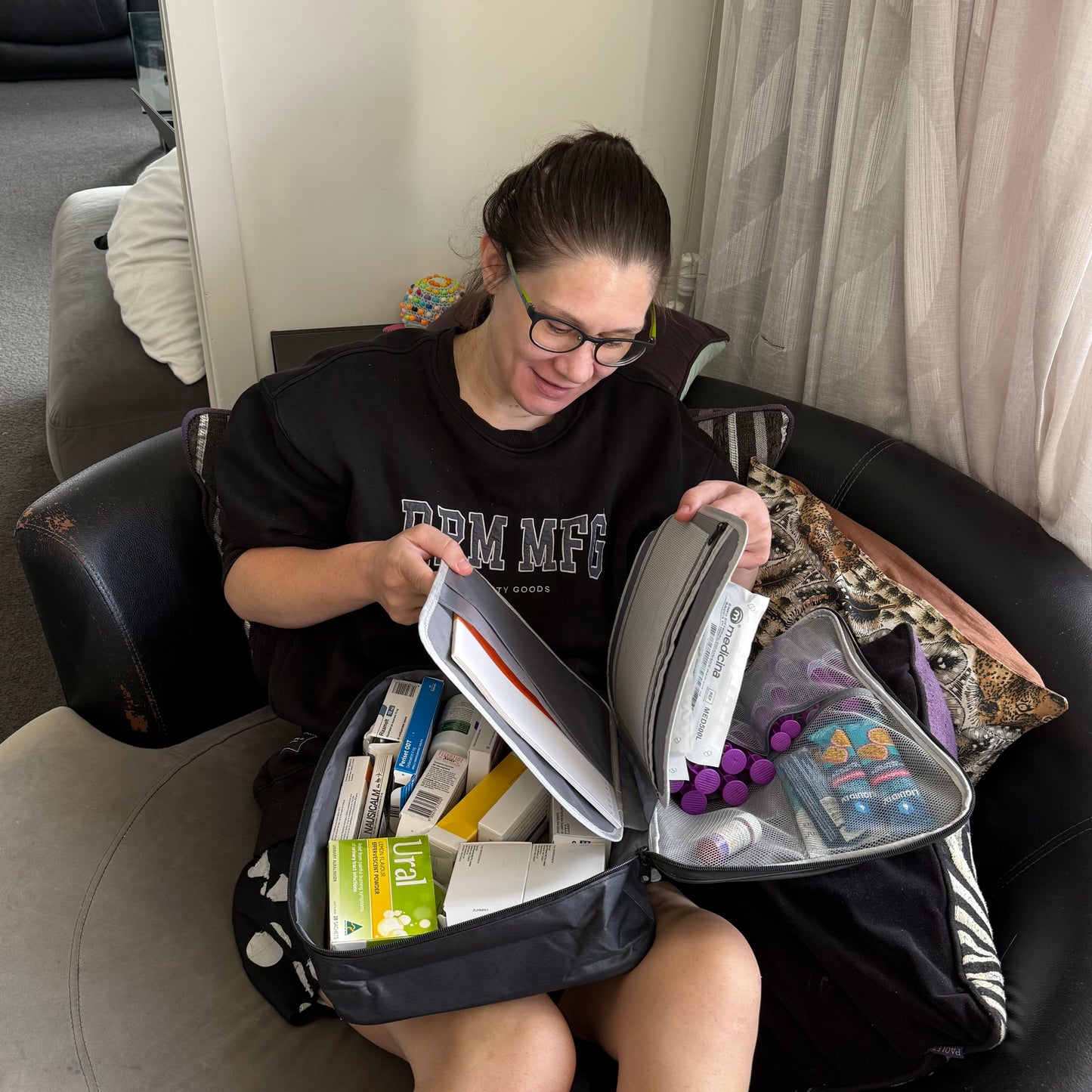 Extra Large Medication Travel Pouch