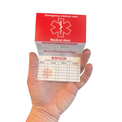 Medical Alert Card — Emergency Medical Card