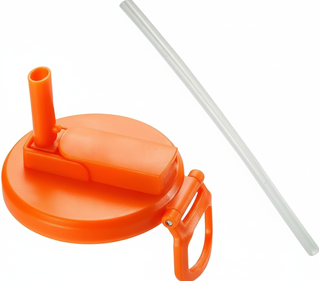 Soda Can Lid + Straw