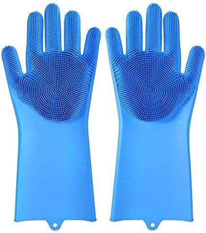 Dish Washing Scrubber Gloves