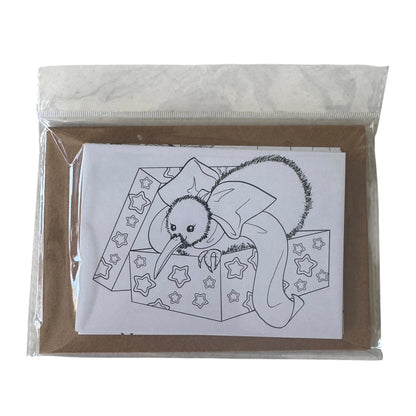Colour-In Christmas Card — By Artist Geri Herd