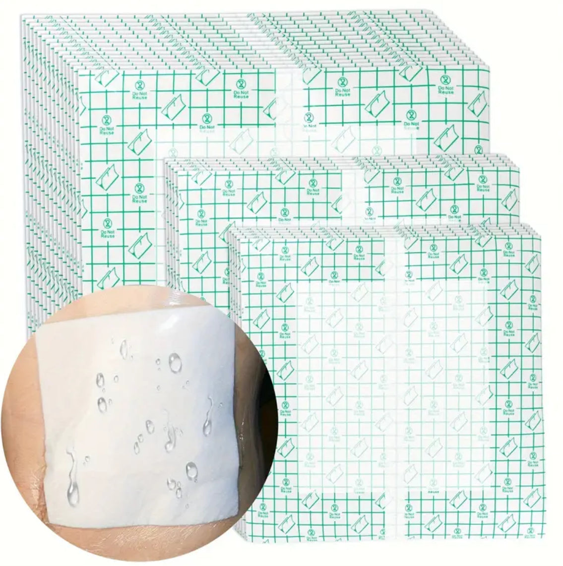 Adhesive Shower Cover for Ostomy, Tubes + Central Lines