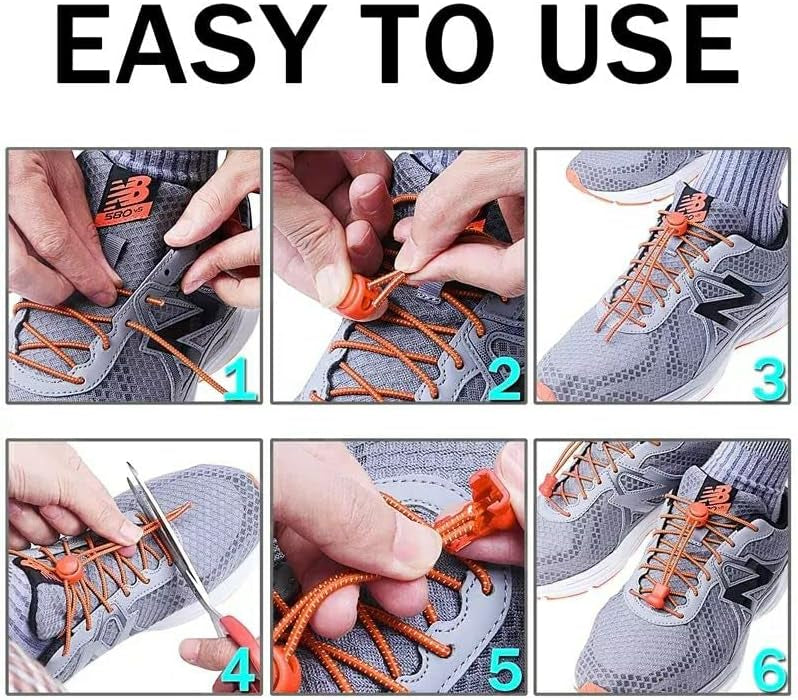 Adaptive ‘No Tie’ Shoelaces — Adjustable Elastic