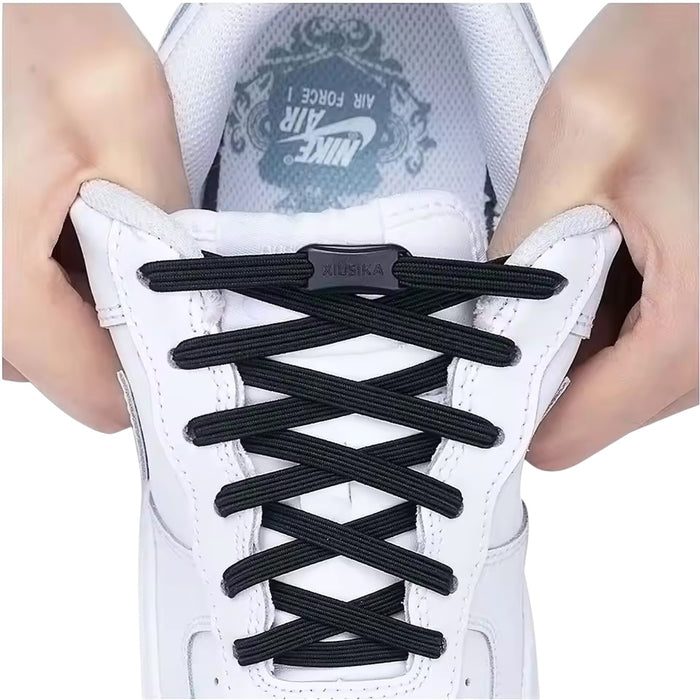 Adaptive ‘No Tie’ Elastic Shoelaces — with Buckle