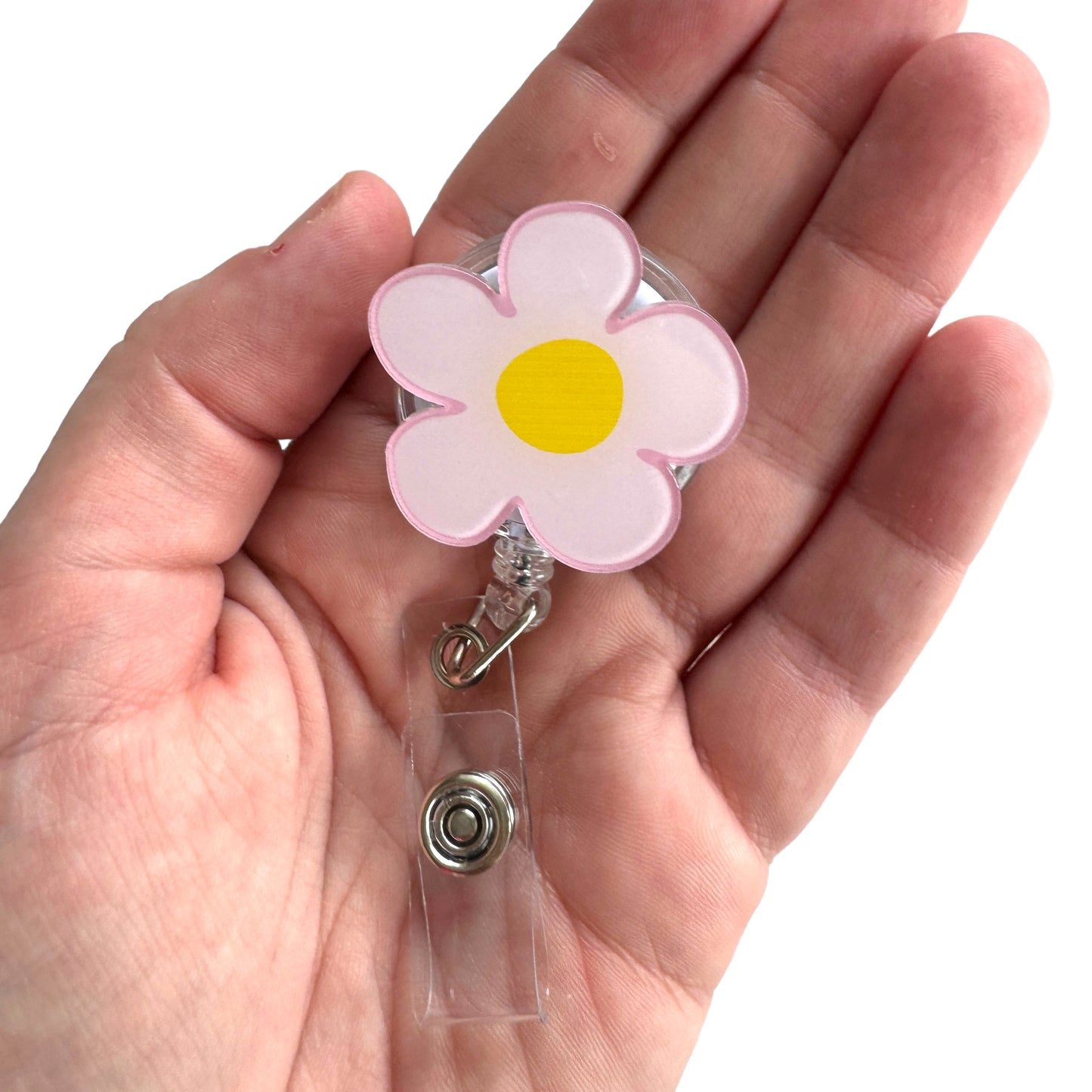 Retractable Badge Holder (Nurses) — Flower