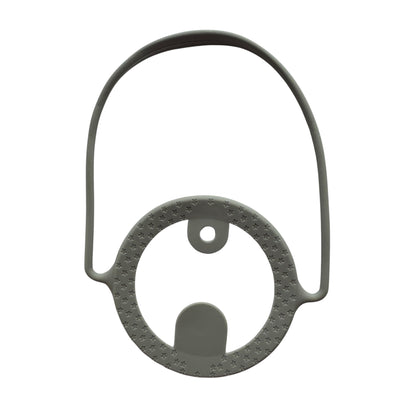 Silicone Drink Carrier Strap with Straw