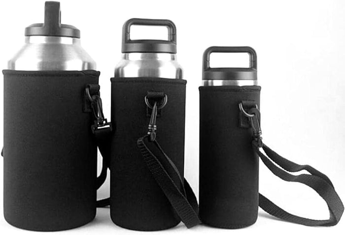 Neoprene Water Bottle Holder + Strap