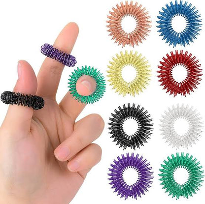 Coloured Acupuncture Pressure and Sensory Relief Ring