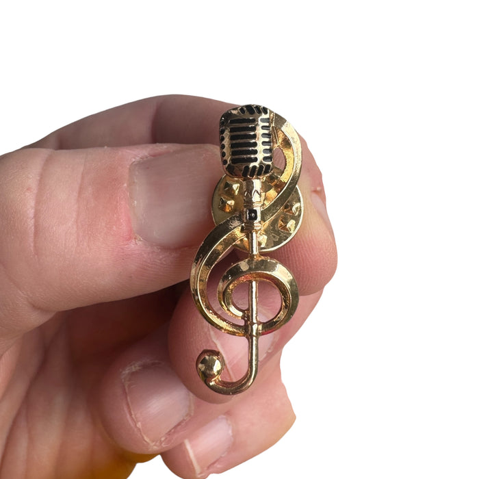 Pin  — ‘Microphone Musical Note’