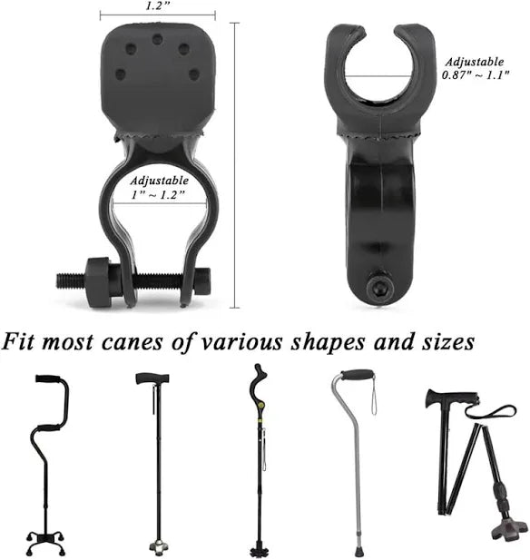 Light Holder / Crutch Holder For / Bike or Mobility Aid