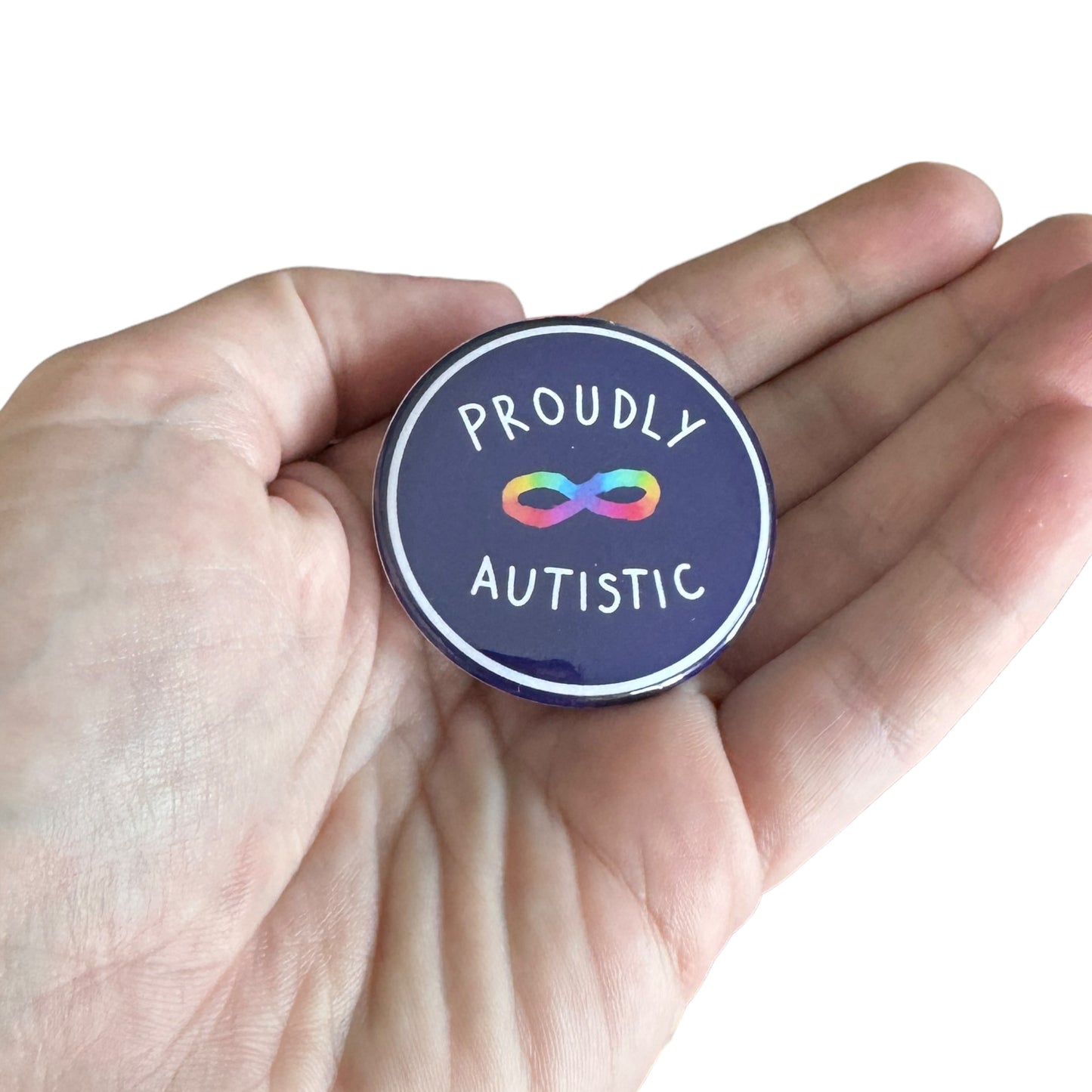 Pin — ‘Proudly Autistic’