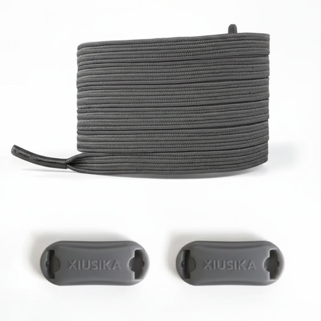 Adaptive ‘No Tie’ Elastic Shoelaces — with Buckle
