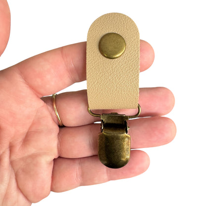 Leather Tubie Clip / Handbag Accessory