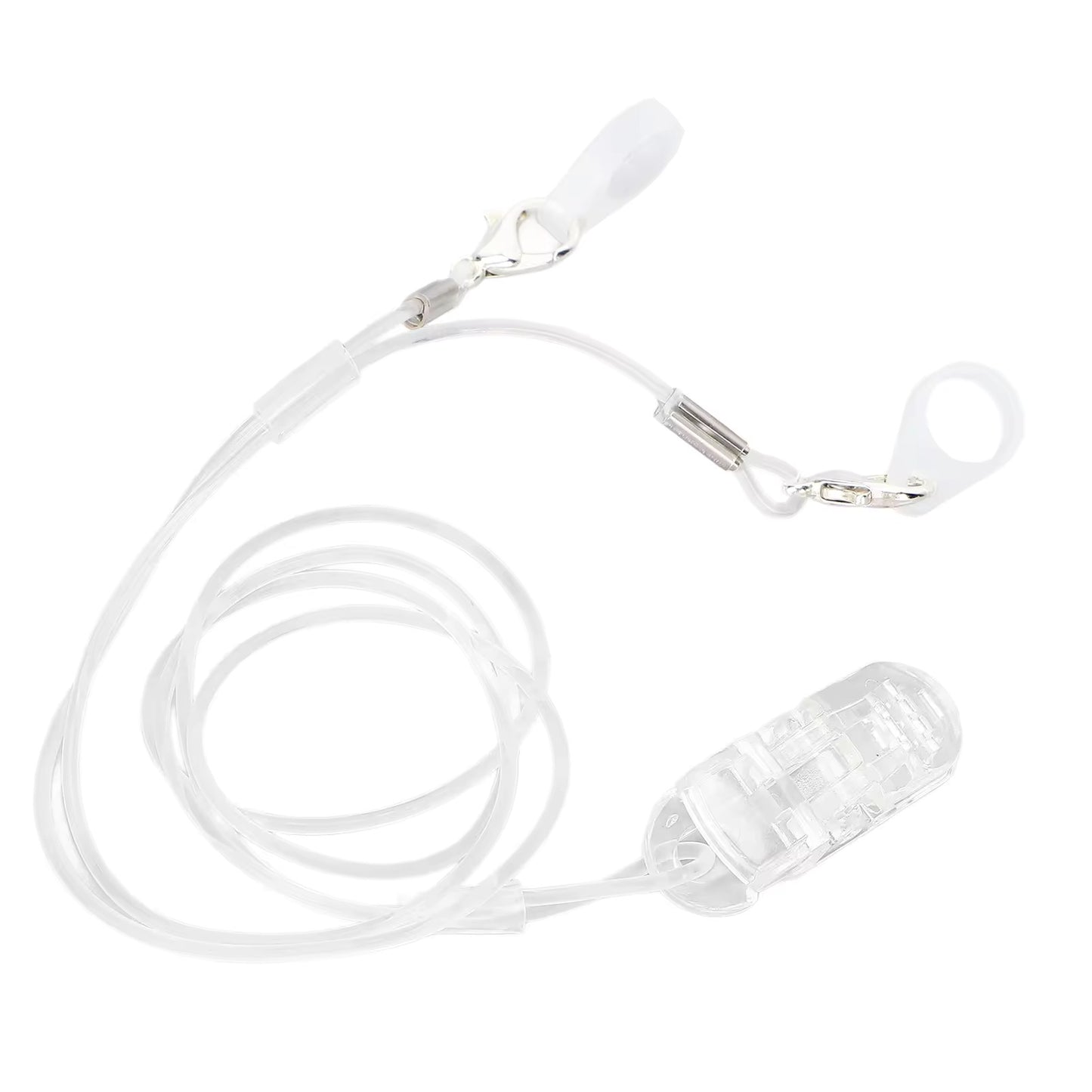 Hearing Aid Safety Clips — Transparent