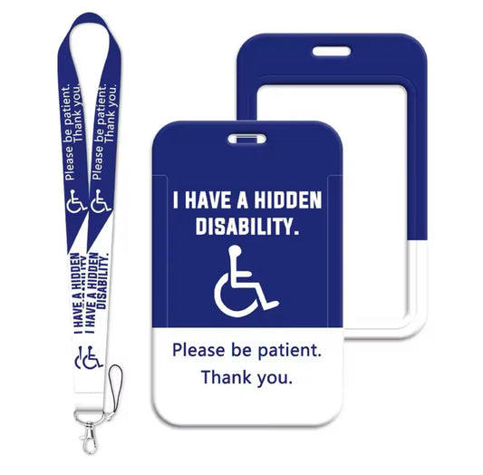 Hidden Disability Card + Lanyard