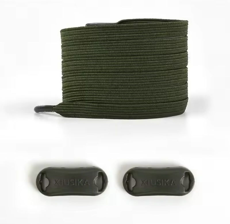 Adaptive ‘No Tie’ Elastic Shoelaces — with Buckle