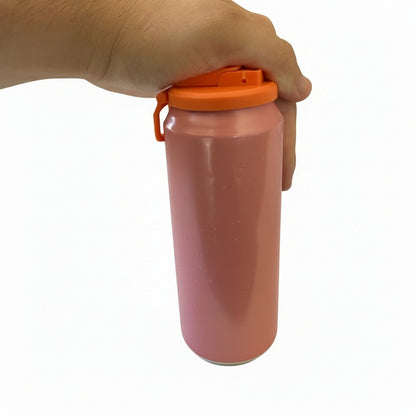 Soda Can Lid + Straw