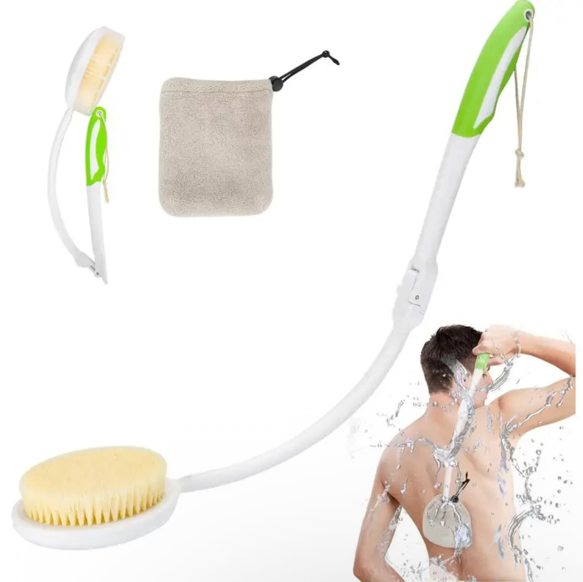 Folding Back Shower Brush