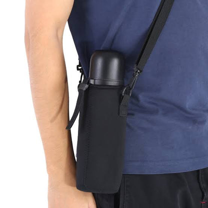 Neoprene Water Bottle Holder + Strap