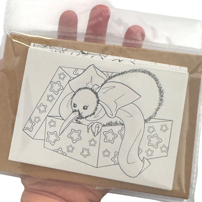 Colour-In Christmas Card — By Artist Geri Herd