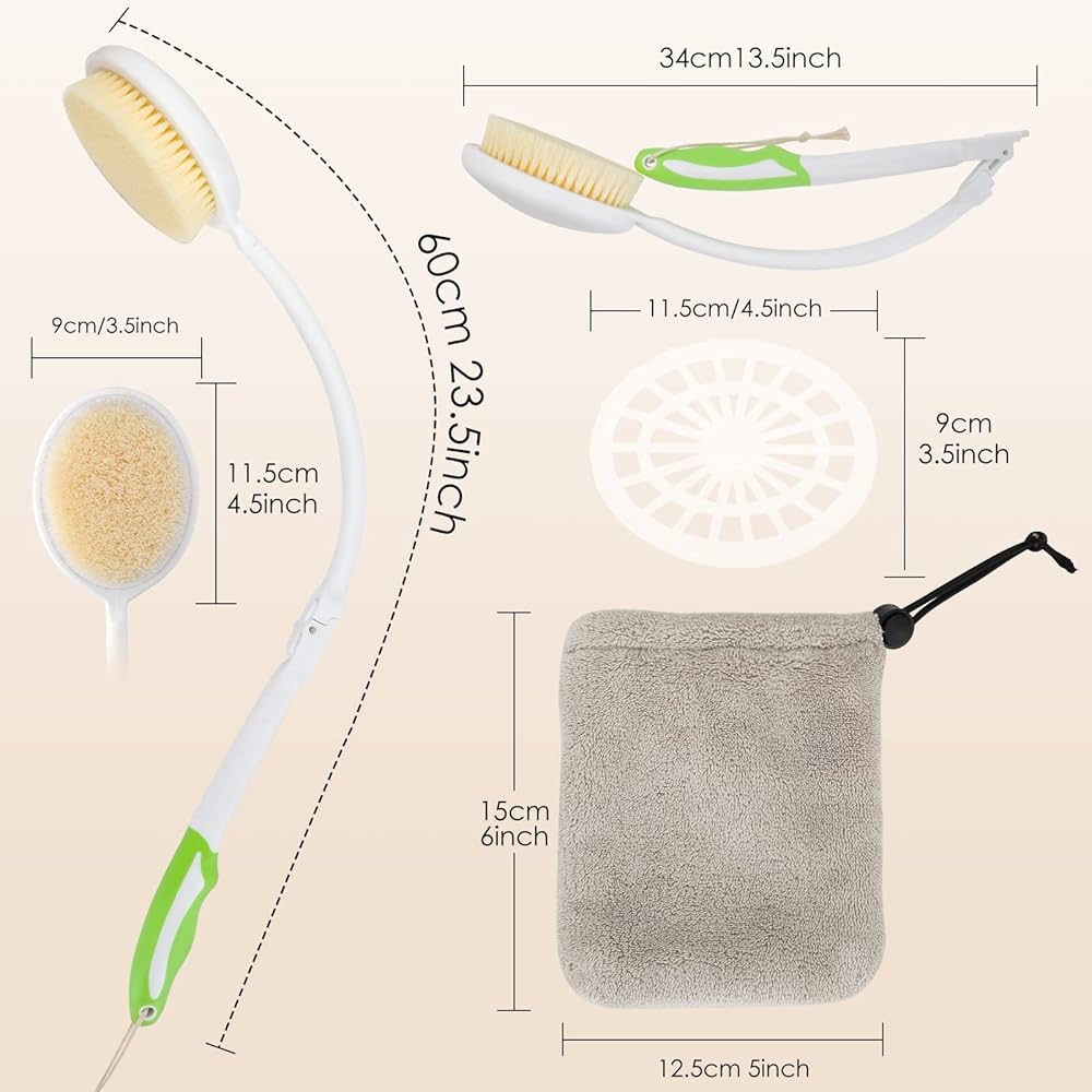 Folding Back Shower Brush