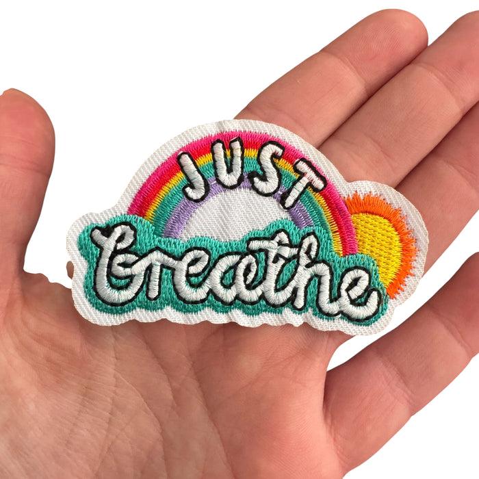 Iron On Patch — ‘Just Breathe’