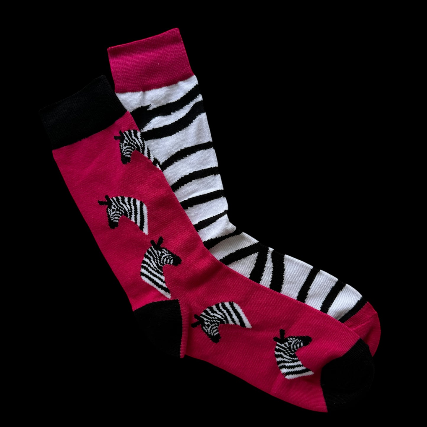 Socks — Hot Pink Zebra