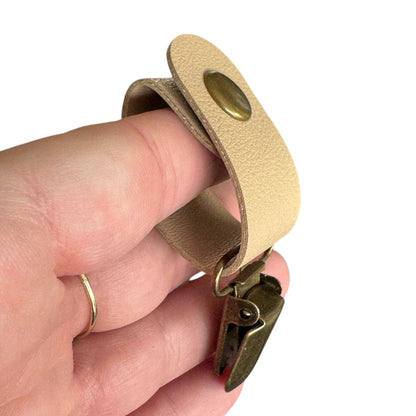 Leather Tubie Clip / Handbag Accessory