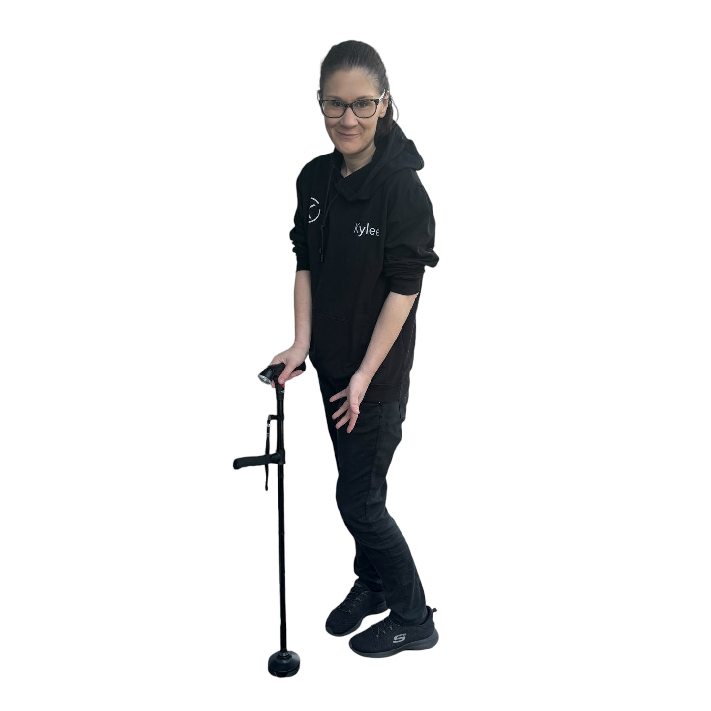 Mobility Aid — Telescopic LED Folding Cane