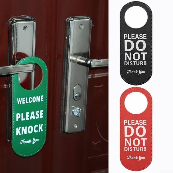 Do Not Disturb Door Hanger