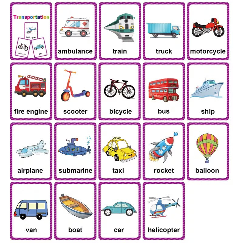 Communication Cards — Transportation