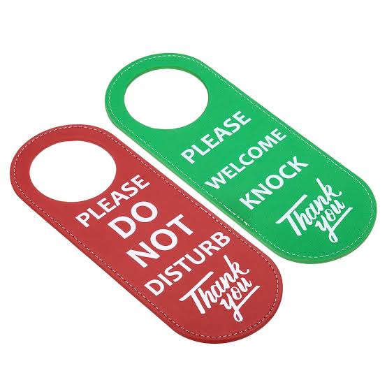 Do Not Disturb Door Hanger