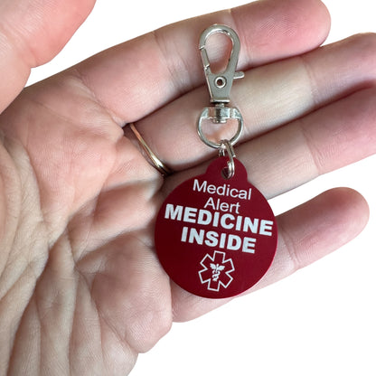 Keyring — Medicine Inside // Medical Alert Tag