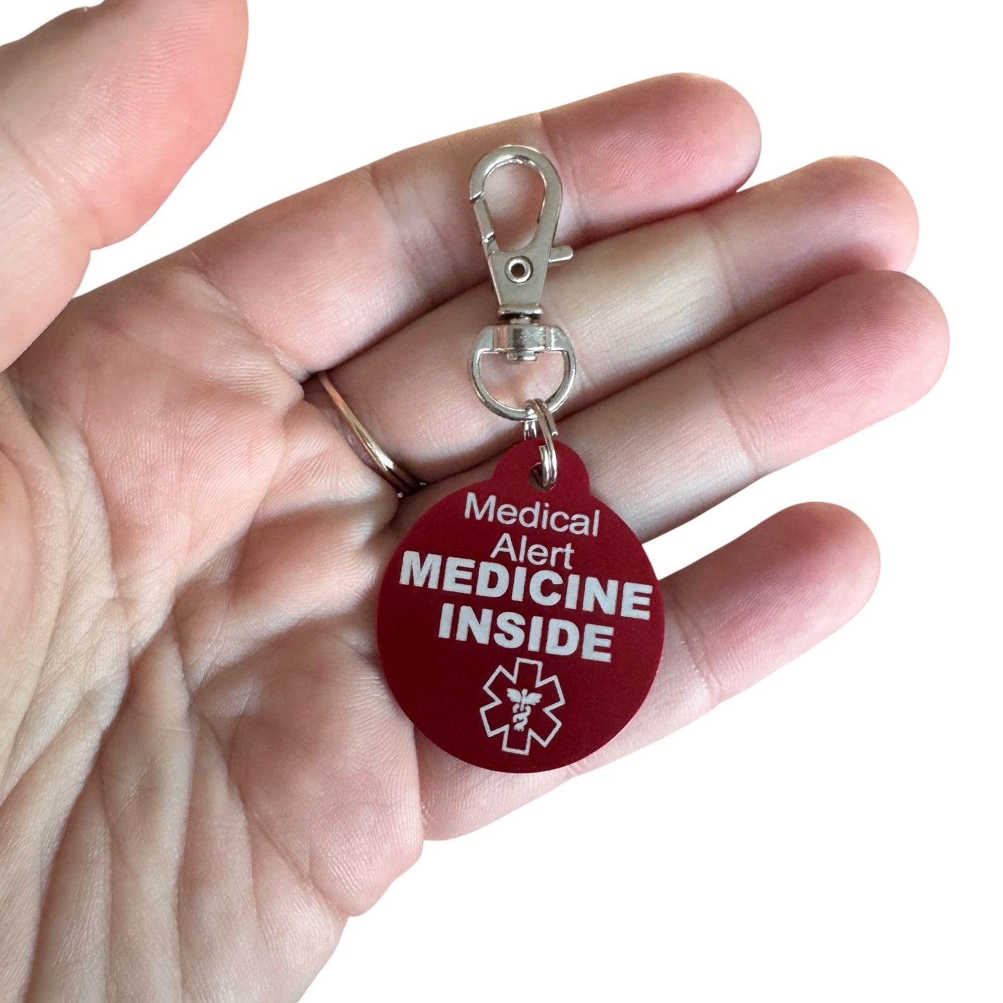 Keyring — Medicine Inside // Medical Alert Tag