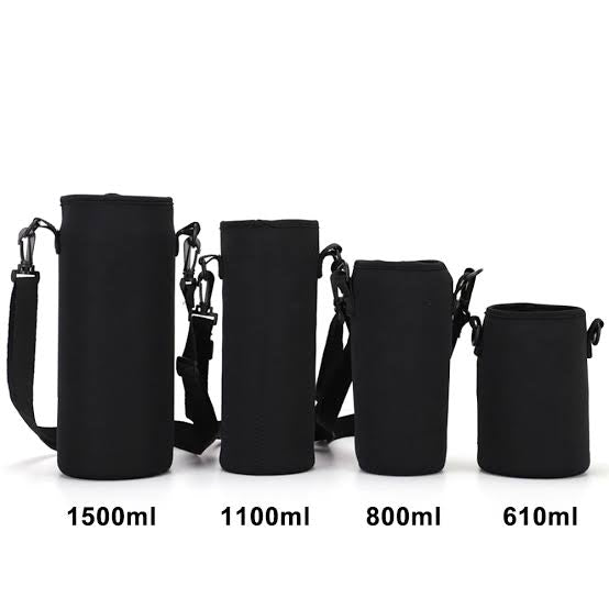 Neoprene Water Bottle Holder + Strap