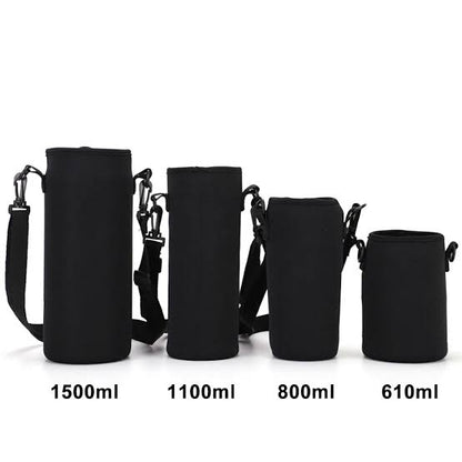 Neoprene Water Bottle Holder + Strap